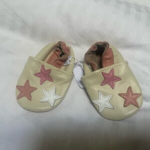 Olea London Beautiful Leather Baby Toddler Shoes new 0-6 mo